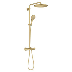 Sprchový systém GROHE Rainshower s termostatickou baterií kartáčovaný Cool Sunrise 26836GN0