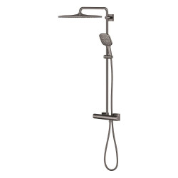 Sprchový systém GROHE Rainshower System na stěnu s termostatickou baterií hard graphite 26837A00