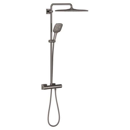 Sprchový systém GROHE Rainshower System na stěnu s termostatickou baterií hard graphite 26837A00