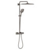 Sprchový systém GROHE Rainshower System na stěnu s termostatickou baterií hard graphite 26837A00
