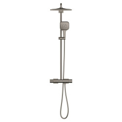 Sprchový systém GROHE Rainshower System na stěnu s termostatickou baterií brushed hard graphite 26837AL0