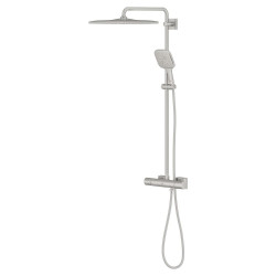 Sprchový systém GROHE Rainshower System na stěnu s termostatickou baterií supersteel 26837DC0