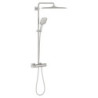 Sprchový systém GROHE Rainshower System na stěnu s termostatickou baterií supersteel 26837DC0
