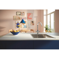 Dřezová baterie GROHE GROHE Blue Pure 2022 s filtrem chrom 30592000
