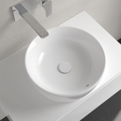 Villeroy & Boch Architectura umyvadlo na desku, průměr 450 mm, s přepadem, alpská bílá 5A254501