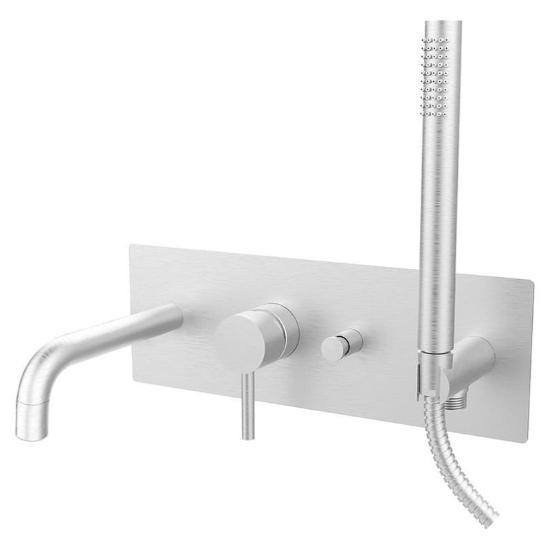 Sprchová a vanová baterie Paffoni Light včetně podomítkového tělesa nerez LIG001ST