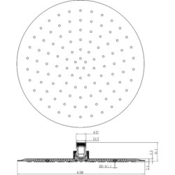 Hlavová sprcha Ravak Chrome 984.00 chrom X07P336
