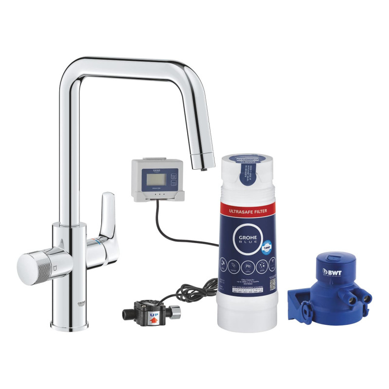 Dřezová baterie GROHE GROHE Blue Pure 2022 s filtrem chrom 30594000