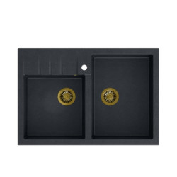 Dřez Quadron BILL120 černý diamant zla HCQB9062U8_PVDG1