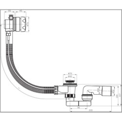 Vanový automat Jika Deep kulatý cm k vaně 9481.7.004.000.1