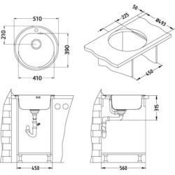 Dřez Alveus Form 30 nerez 1103818