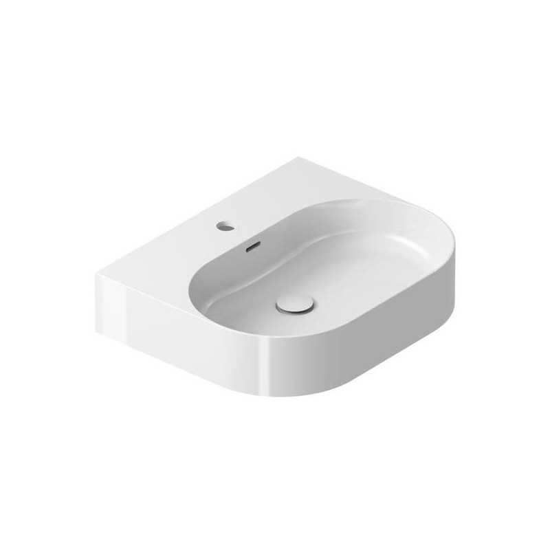 Umyvadlo na desku Ravak Ceramic Slim 55x45 cm otvor pro baterii uprostřed XJX01155004