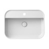 Umyvadlo na desku Ravak Ceramic Slim 55x40 cm otvor pro baterii uprostřed XJX01155005