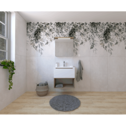 Koupelnová sestava s umyvadlem včetně umyvadlové baterie, vtoku a sifonu Naturel Stilla bílá lesk KSETSTILLA007