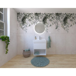 Koupelnová sestava s umyvadlem včetně umyvadlové baterie, vtoku a sifonu Naturel Stilla bílá lesk KSETSTILLA012