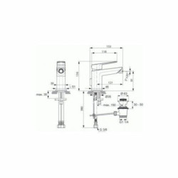 Bidetová baterie Ideal Standard Tonic II chrom A6336AA