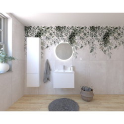 Koupelnová sestava s umyvadlem včetně umyvadlové baterie, vtoku a sifonu Naturel Ancona bílá KSETANCONA11