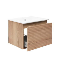 Koupelnová skříňka s umyvadlem Naturel Savona 58x43x44,8 cm dub halifax mat SAVONA60DH