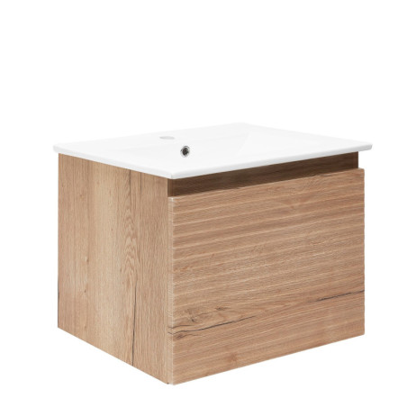 Koupelnová skříňka s umyvadlem Naturel Savona 58x43x44,8 cm dub halifax mat SAVONA60DH