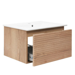 Koupelnová skříňka s umyvadlem Naturel Savona 78x43x44,8 cm dub halifax mat SAVONA80DH