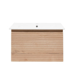 Koupelnová skříňka s umyvadlem Naturel Savona 78x43x44,8 cm dub halifax mat SAVONA80DH
