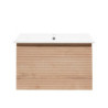 Koupelnová skříňka s umyvadlem Naturel Savona 78x43x44,8 cm dub halifax mat SAVONA80DH