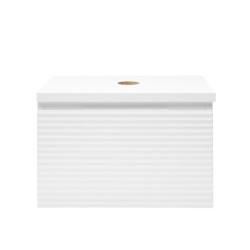 Koupelnová skříňka pod umyvadlo Naturel Savona 78x43x44,8 cm bílá lesk SAVONA80BID