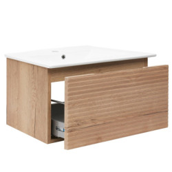 Koupelnová skříňka s umyvadlem Naturel Savona 98x43x44,8 cm dub halifax mat SAVONA100DH