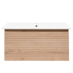 Koupelnová skříňka s umyvadlem Naturel Savona 98x43x44,8 cm dub halifax mat SAVONA100DH