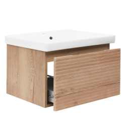 Koupelnová skříňka s umyvadlem Naturel Savona 78x43x44,8 cm dub halifax mat SAVONA80DHU1