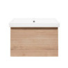 Koupelnová skříňka s umyvadlem Naturel Savona 78x43x44,8 cm dub halifax mat SAVONA80DHU1