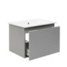 Koupelnová skříňka s umyvadlem Naturel Savona 58x43x44,8 cm šedá mat SAVONA60GM