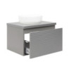 Koupelnová skříňka pod umyvadlo Naturel Savona 78x43x44,8 cm šedá mat SAVONA80GMD