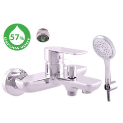 Vanová baterie RAV SLEZÁK Vltava se sprchovým setem 150 mm chrom VTE454.5/1