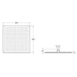 Hlavová sprcha Roca Raindream chrom A5B2850C00