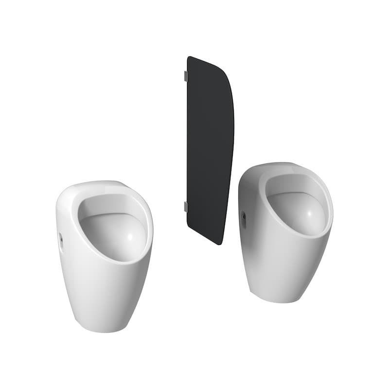 Stěna pisoárová závěsná Jika Split tmavě šedá H44J6010003011