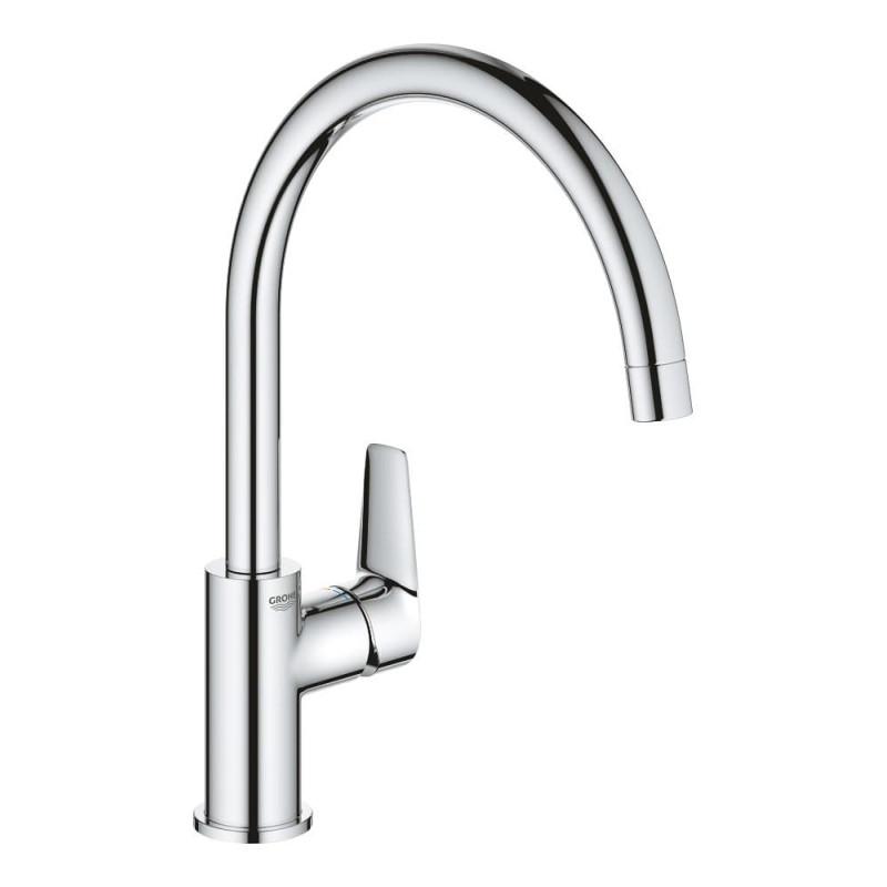Dřezová baterie GROHE BauEdge 2020 s otočným ramínkem chrom 31233001