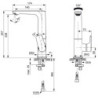 Umyvadlová baterie Ideal Standard Connect Air bez výpusti chrom A7023AA