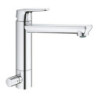 Dřezová baterie GROHE BauEdge 2020 s uzavíracím ventilem chrom 31696000