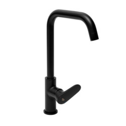 Dřezová baterie SAT Dark s otočným ramínkem černá SATBSDA280LC