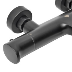 Vanová baterie SAT Dark bez sprchového setu 150 mm černá SATBSDA222C