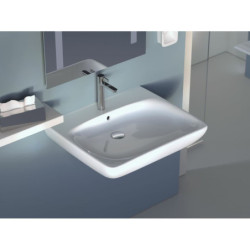 Bezbariérové umyvadlo Geberit Selnova 65x55 cm otvor pro baterii uprostřed 501.463.00.7