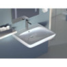 Bezbariérové umyvadlo Geberit Selnova 65x55 cm otvor pro baterii uprostřed 501.463.00.7