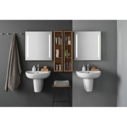 Umyvadlo Geberit Selnova 55x44 cm otvor pro baterii uprostřed 500.315.01.7