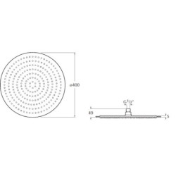 Hlavová sprcha Roca Raindream chrom A5B2650C00