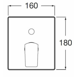 Sprchová a vanová baterie Roca L90 bez podomítkového tělesa chrom A5A0B01C00