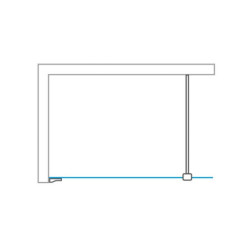 Sprchová zástěna walk-in 110 cm Roth MELINA line MI TWF 110200 VPE