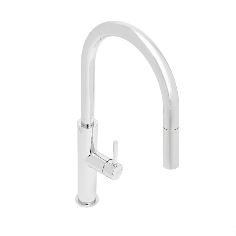 Dřezová baterie SAT s vytahovací sprškou, 2 proudy chrom SATBSD286