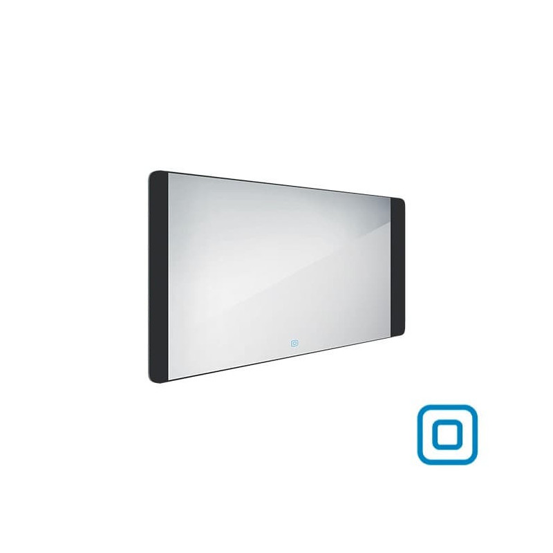 LED zrcadlo se senzorem Nimco 1200x650 mm černé ZPC 42006V-90