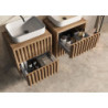 Koupelnová skříňka s krycí deskou SAT Delano 60x46 cm dub mat DELANO60ZDDE